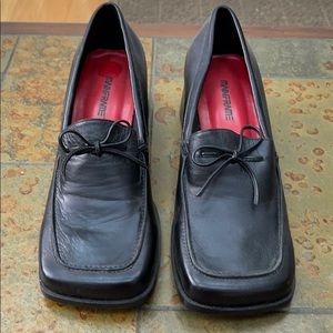 Black Leather Shoes Moc Style, 10